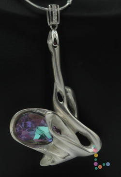 Sterling Silver Abstract Tulip