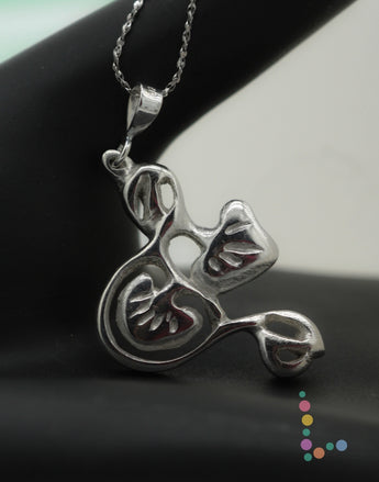 Sterling Silver Abstract Leaf