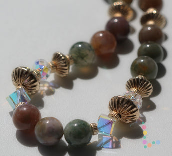 14K Fancy Jasper Necklace