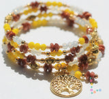Brown Goldstone Memory Wire Bracelet