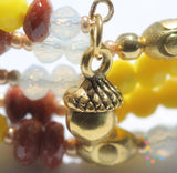 Brown Goldstone Memory Wire Bracelet