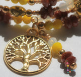 Brown Goldstone Memory Wire Bracelet