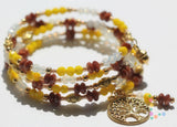Brown Goldstone Memory Wire Bracelet