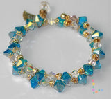 Swarovski Crystal Memory Wire Bracelet