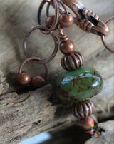 Porcelain and Copper Bracelet