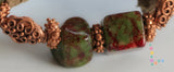 Porcelain and Copper Bracelet