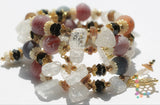 Crackle Agate Memory Wire Bracelet
