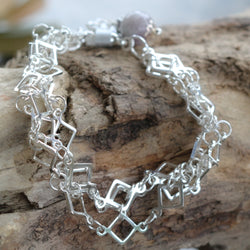 Diamond Shape Link Bracelet