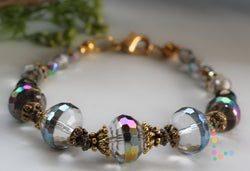 Faceted Vitrail Crystal Bracelet