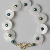 Natural Lip Shell Bracelet
