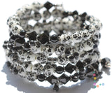 Porcelain Memory Wire Bracelet