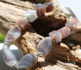 Botswana Agate Sterling Silver Bracelet