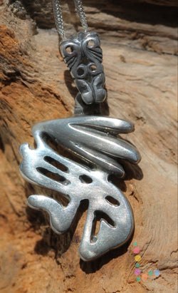 Sterling Silver Abstract Bunny Pendant