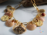 Shell Link Charm Bracelet