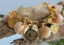 Shell Link Charm Bracelet