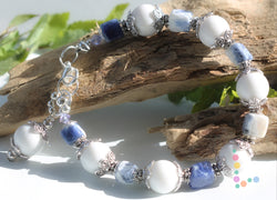Sodalite and Mountain Jade Bracelet