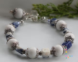 Sodalite and Mountain Jade Bracelet