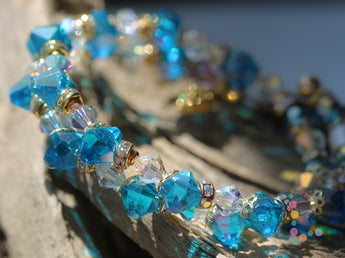 Swarovski Crystal Memory Wire Bracelet