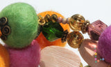Wool Covered Beaded Bracelet