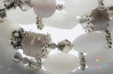 Snow Quartz Memory Wire Bracelet