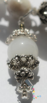 Snow Quartz Memory Wire Bracelet