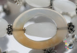 Snow Quartz Memory Wire Bracelet