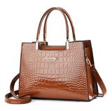Faux Alligator Handbag