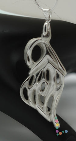 Sterling Silver Abstract Acorn