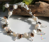 Fresh Water Pearls and Faceted Crystal Bracelet