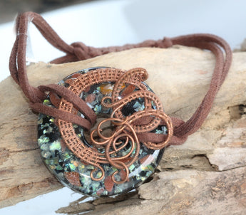 Copper Wire Pendant Bracelet
