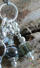 Hematite and Austrian Crystal Bracelet