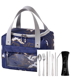 Insulated Lunch Bag with Utensils