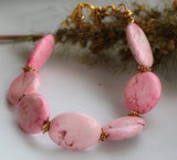 Pink Magnesite Bracelet