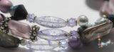 Purple Mist Memory Wire Bracelet