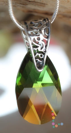 Swarovski Crystal Sterling Silver Necklace