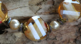 Lampwork Bead Glass Bracelet
